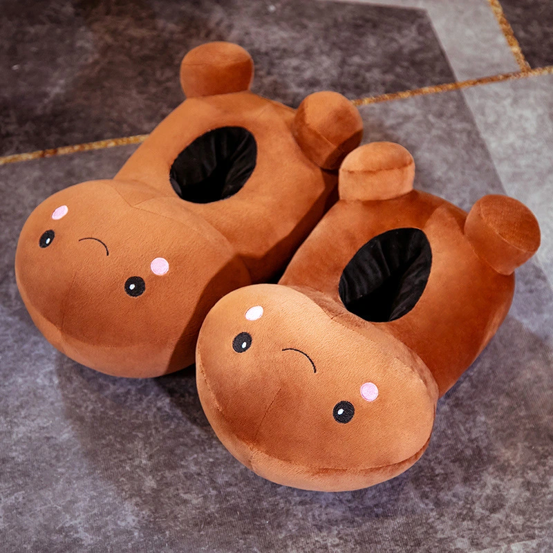Spoof Cute Doll Toys Warm Plush Shoes