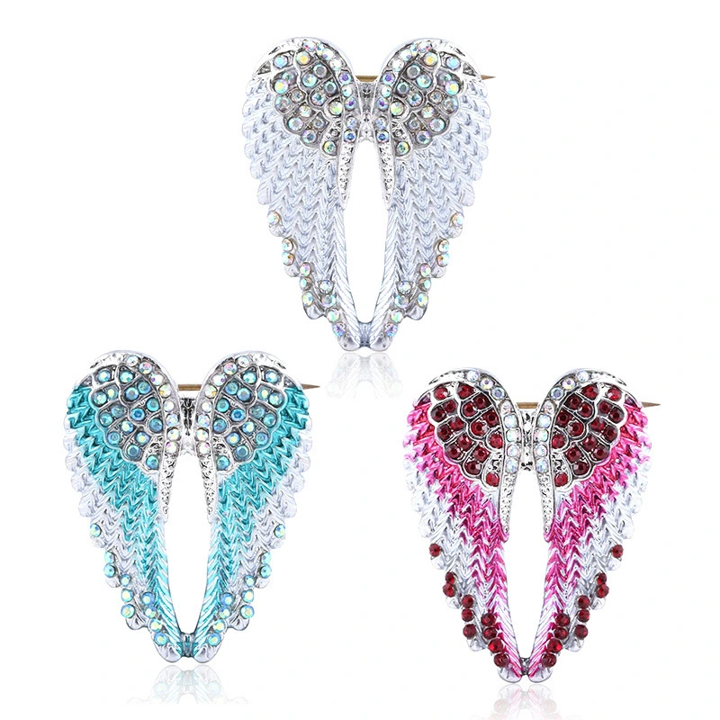 Angel wings brooch