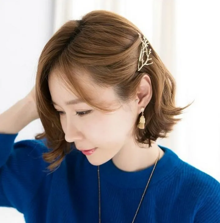 Korea hair accessories fairy antlers branch metal edge clip side clip hairpin fashion personality princess clip side folder wholesale