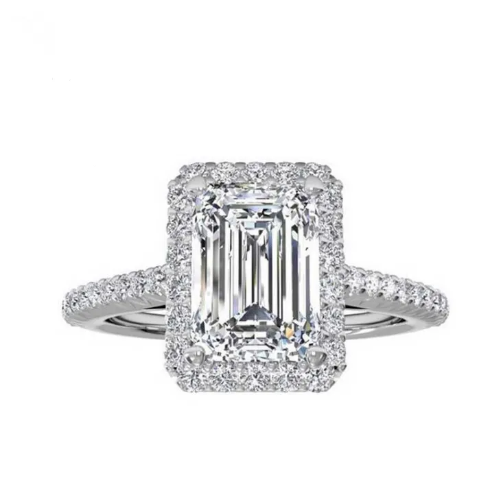 Diamond-encrusted ladies ring Flat cut diamonds Diamond ring Jewelry