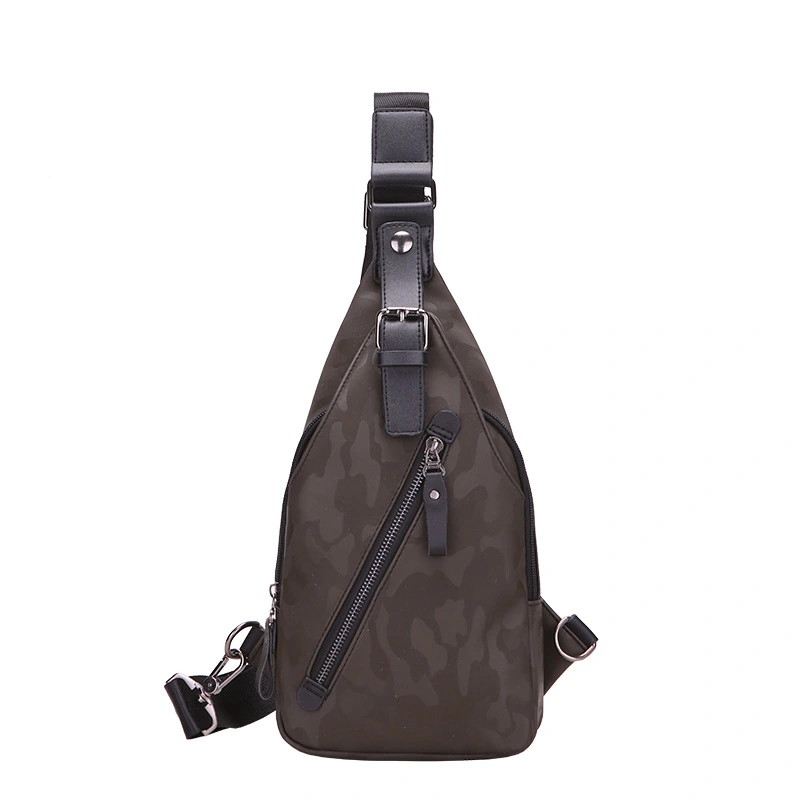 Camouflage waterproof Mens single shoulder bag Korean male Bag Satchel tide back chest chest pack wrapping motion explosion