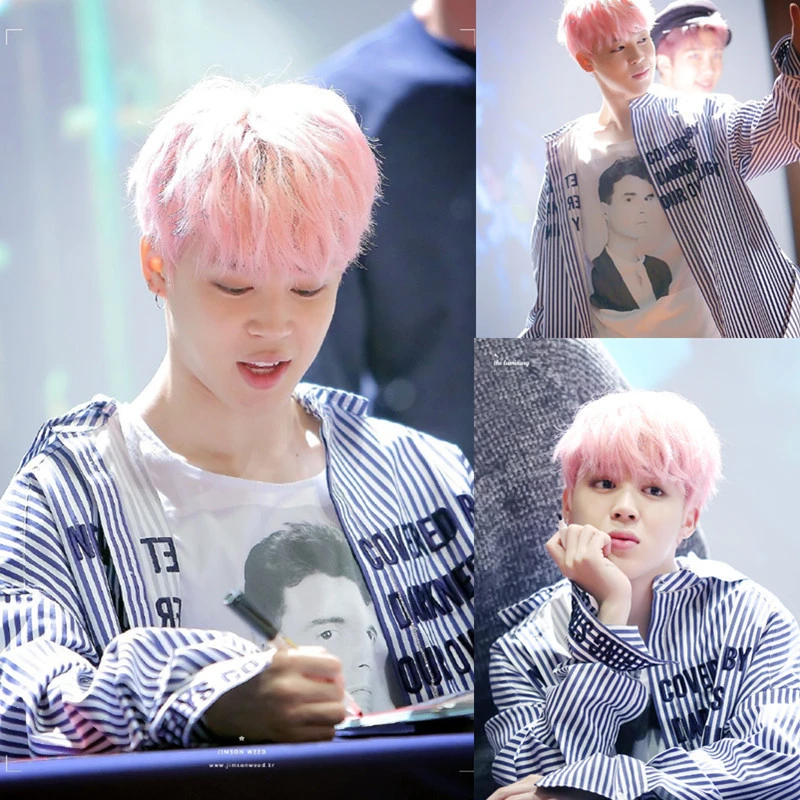 Bulletproof Youth League jimin with striped shirt V Jin Tai Heng Park Zhiyi with the same paragraph hoodie shirt