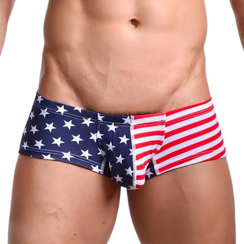 Flag printed shorts