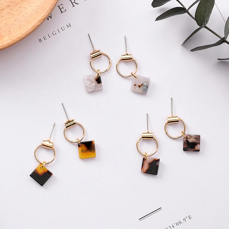 Mini Square Geometric Earrings