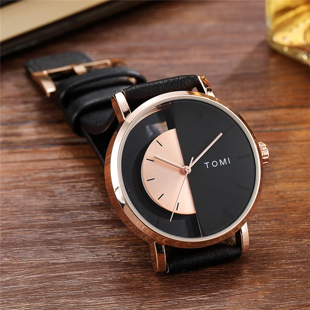 Trendy retro semicircular watch