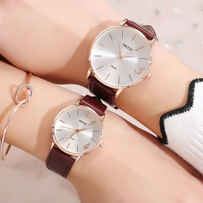 Couple belt waterproof watch