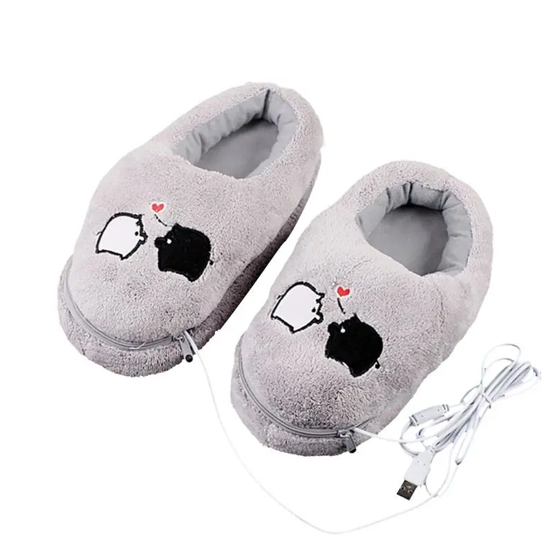 Separate feet usb foot warmers electric heating shoes