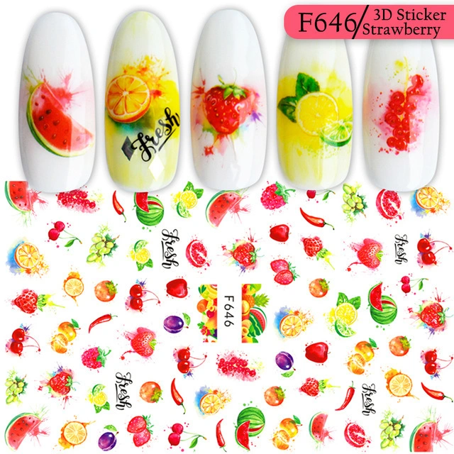 3D adhesive sticker color
