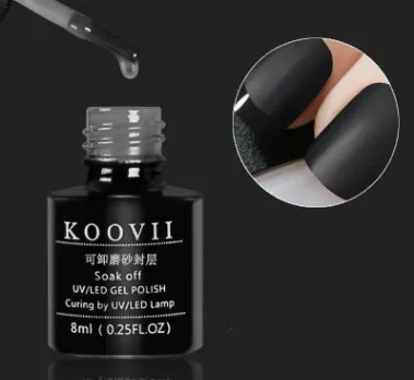 KOOVII only frosted seal, nail polish, matte, fog, phototherapy, glue, top oil, matte, retro transparent nail polish.