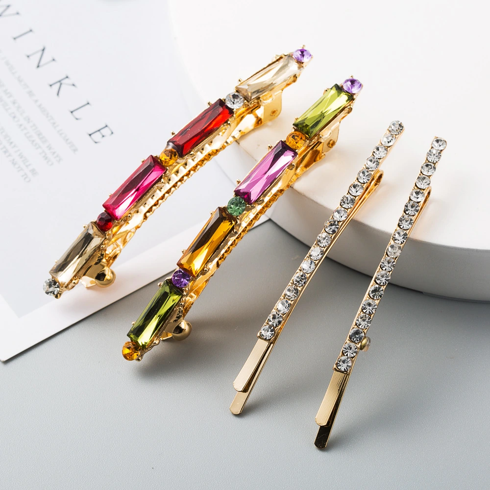 European And American Style Alloy Diamond Fashion Hairpin Set