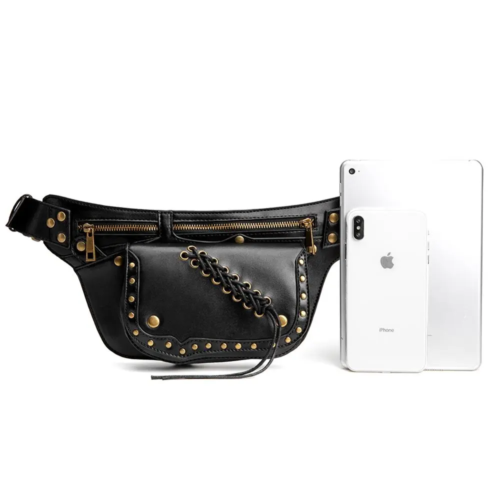 Steampunk One Shoulder Phone Messenger Bag