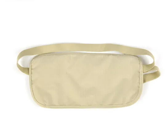 Zippered Waist Security Pouch With Coolmax Fabric