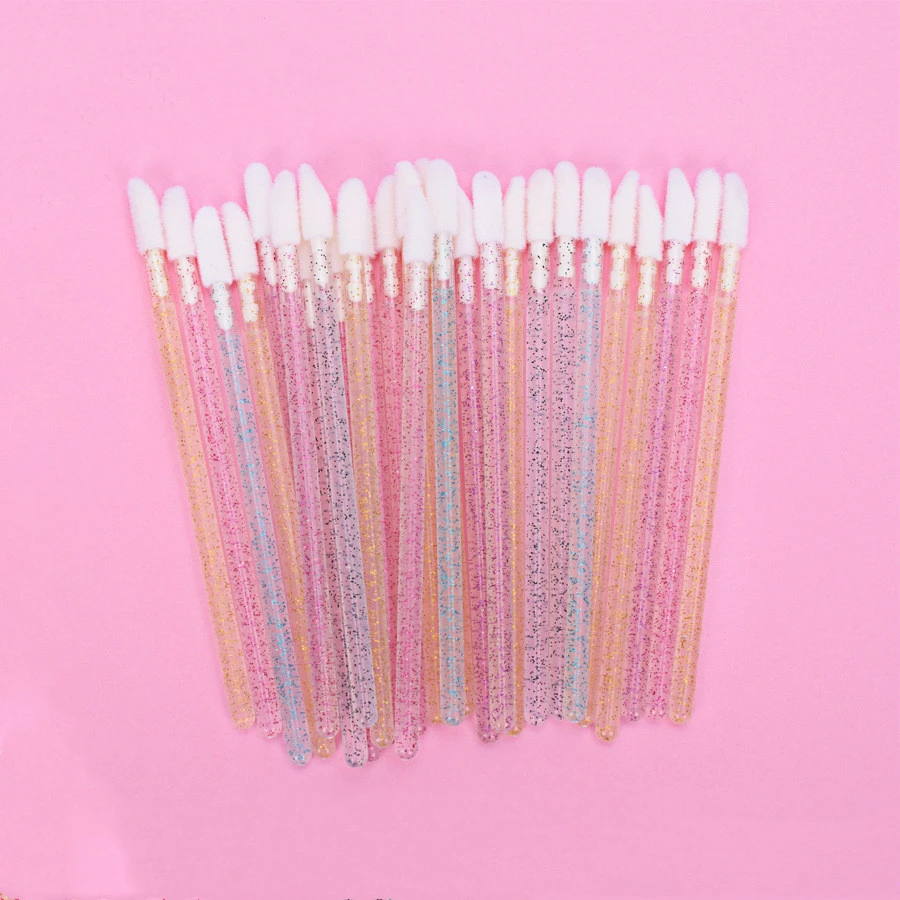 Crystal rod lip brush red brush lip gloss brush