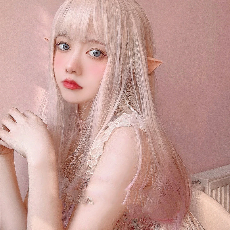 Lolita Color Gradient Long Straight Hair Wig