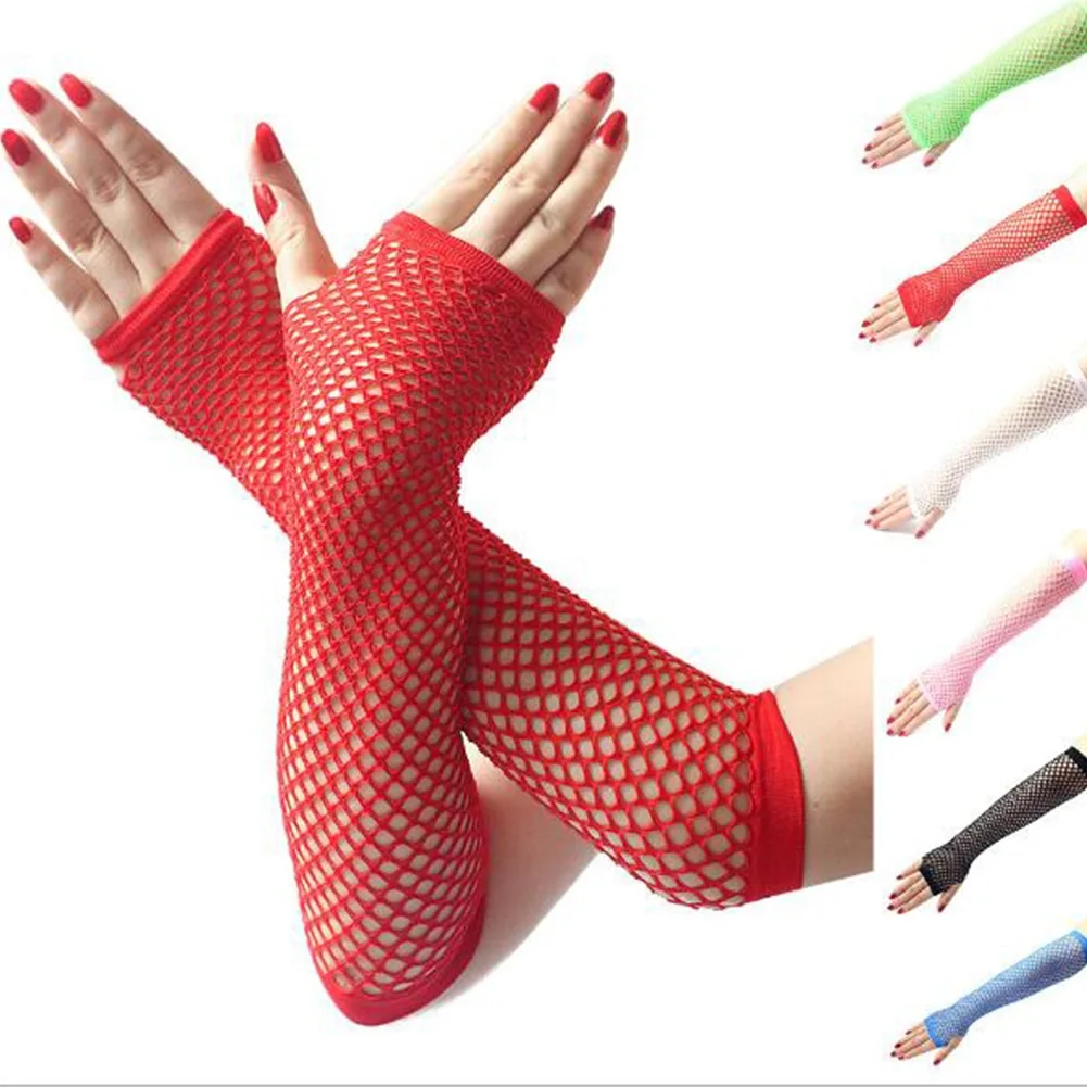 Punk half finger nightclub etiquette gloves