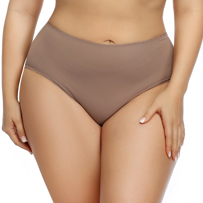 Women's high waist sexy cotton briefs