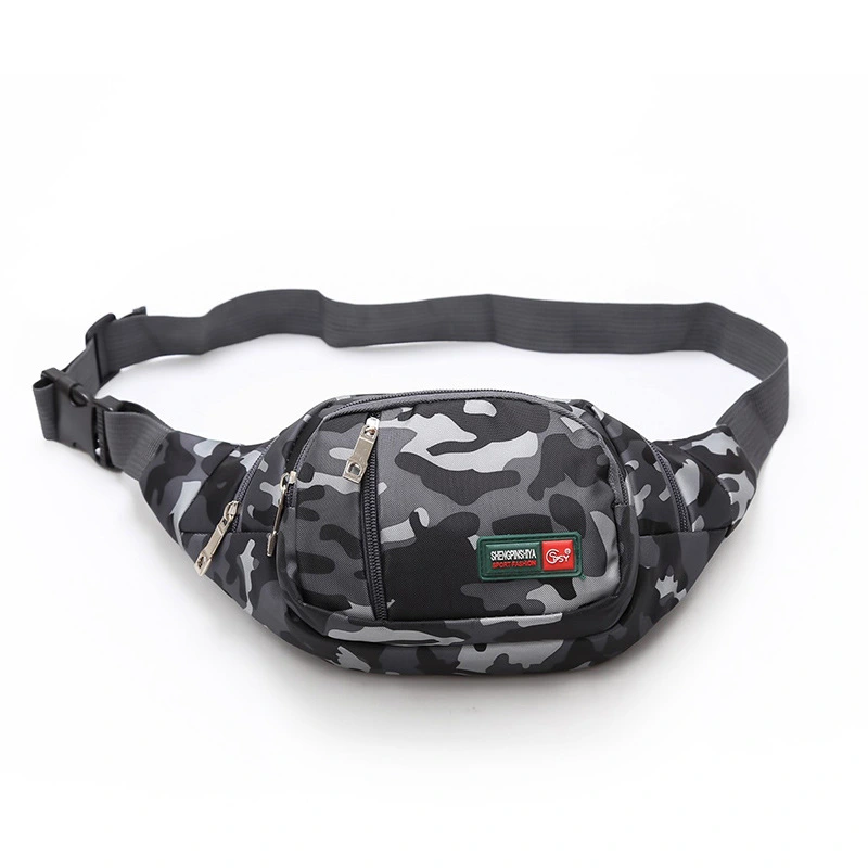 Leisure sports men's waist bag outdoor Oxford cloth tide and Oxford cloth waterproof multifunctional waist bag wholesale