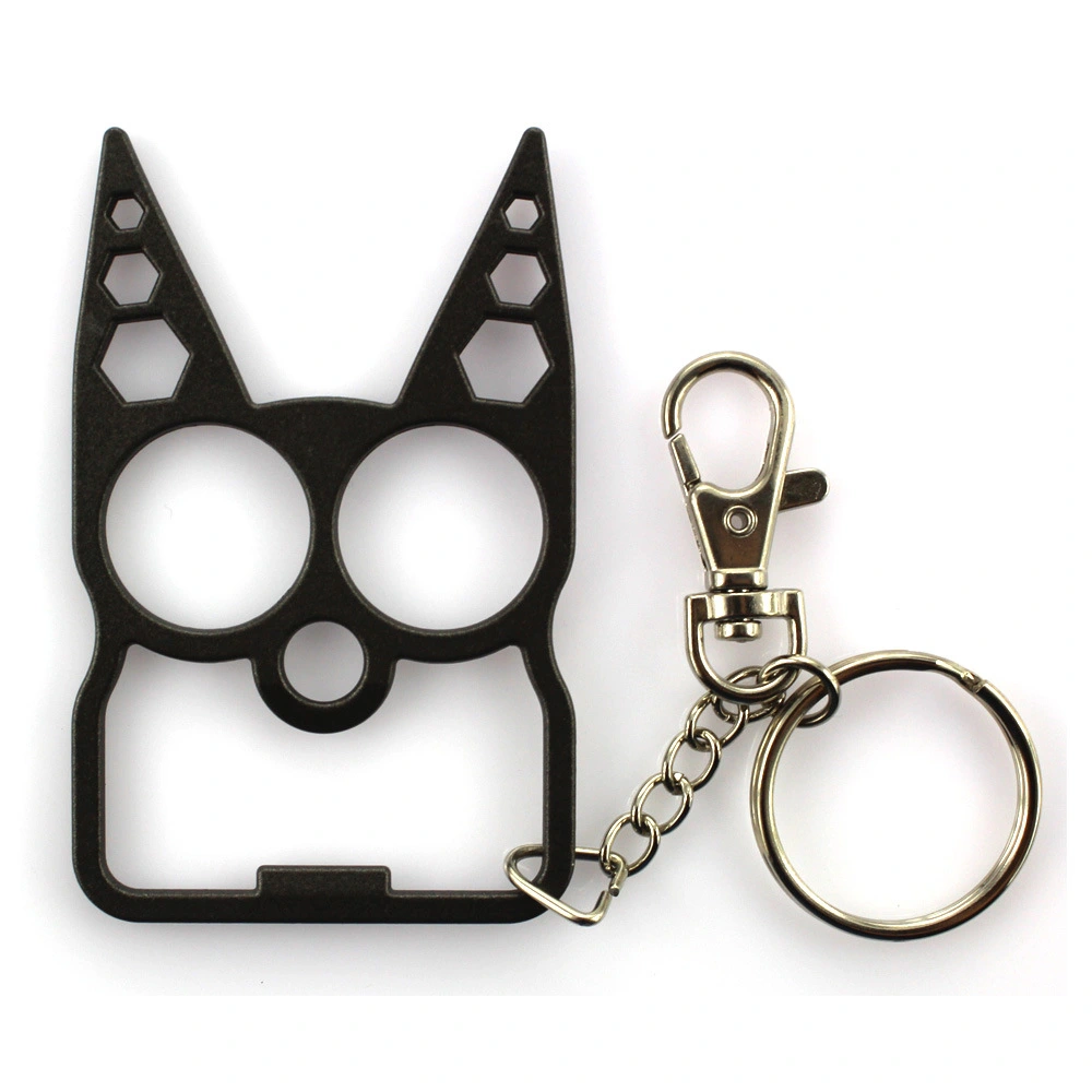 Multi-function keychain zinc alloy bottle opener