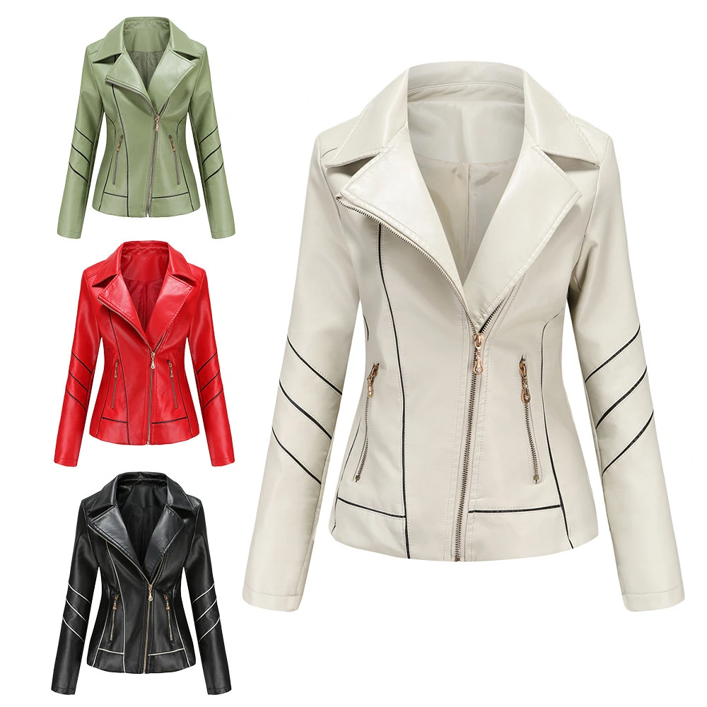 Thin Pu Short Coat Spring And Autumn Jacket