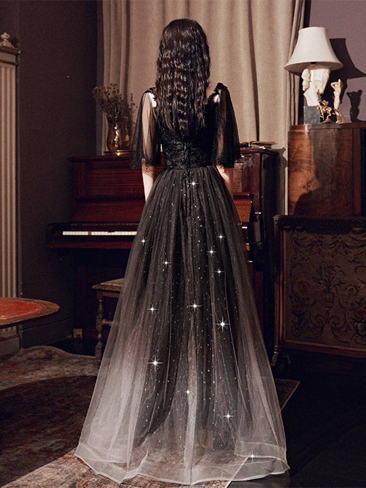 Black Annual French Dinner Dresses
