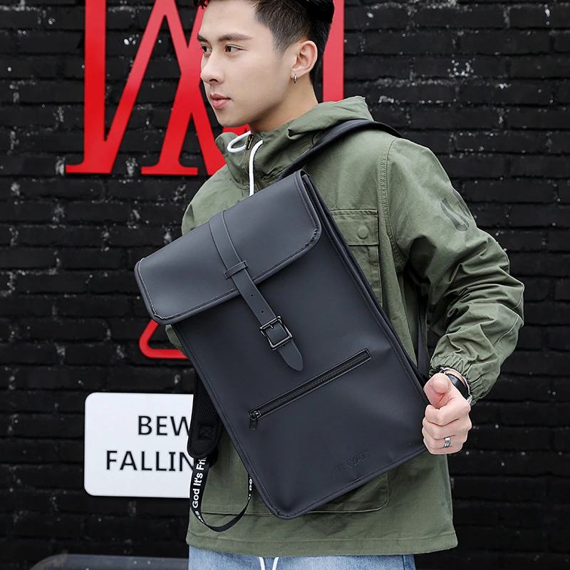 Men's backpack PU leather