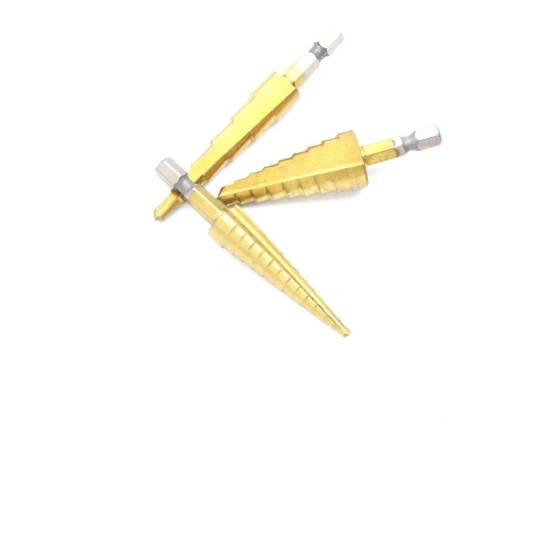 Hexagonal shank titanium coated drill bit