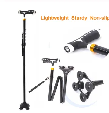 Aluminum alloy folding light cane