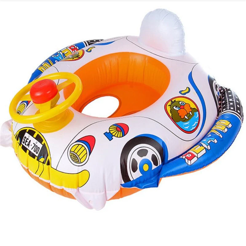 100% Brand New and High Quality Baby Kids Toddler Swimming Pool Swim Seat Float Boat Ring FUN Cartoon Designs