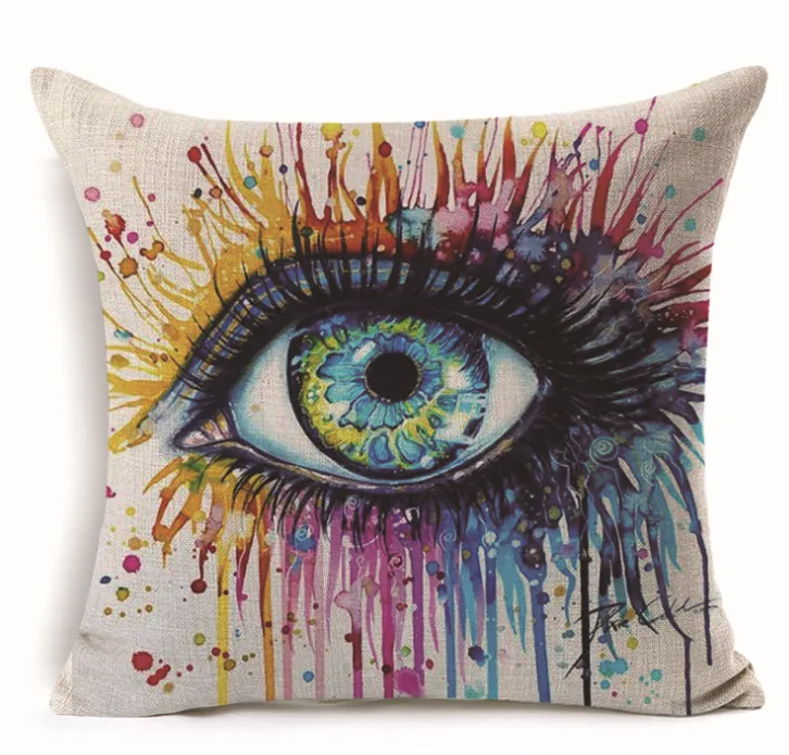 Eye Painting Pillow Case