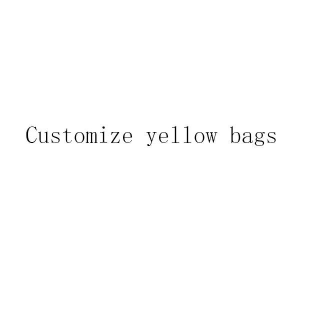 MOQ/1000PCS Customize Yellow Jewelry Bags Personal SKU