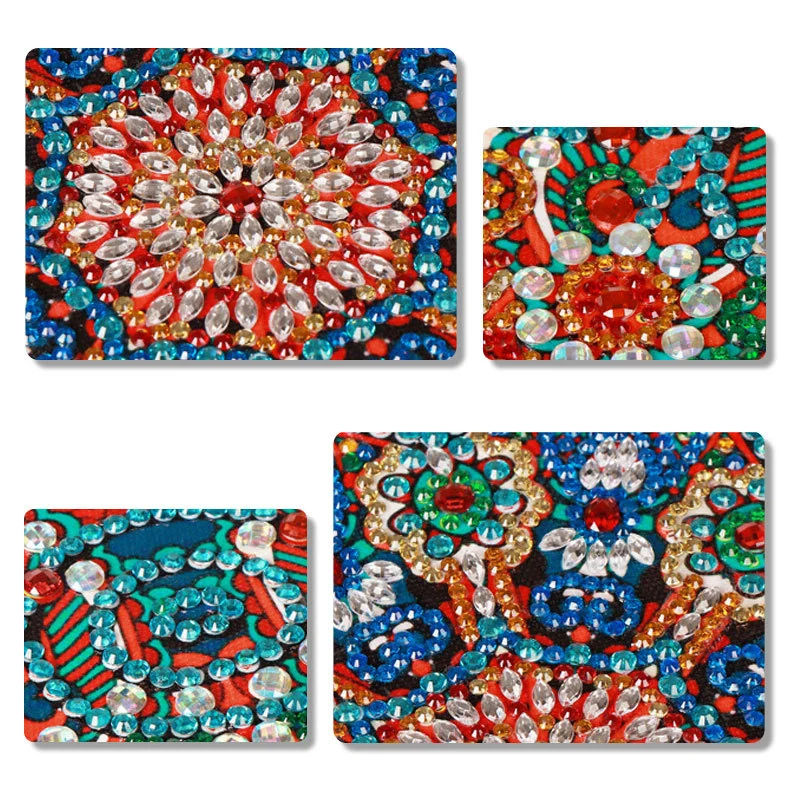 Embroidery Flower  Special Shape Diamond Painting