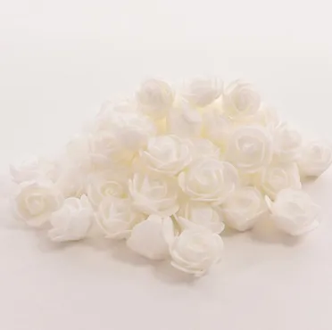 50 Packs Of Simulated PE Rose Foam Flower Handmade Candy Box Foam Rose