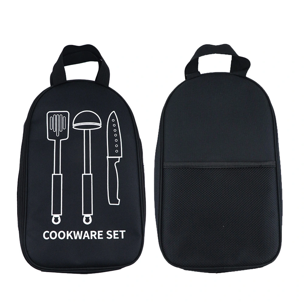 Camping Cooking Utensils Organizer Portable Travel Tableware Bag 