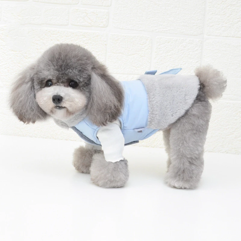 Autumn and winter plus velvet warm pet clothes