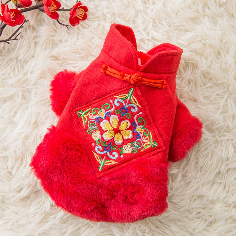  New Year Festive Warmth And Thick Pet Clothes