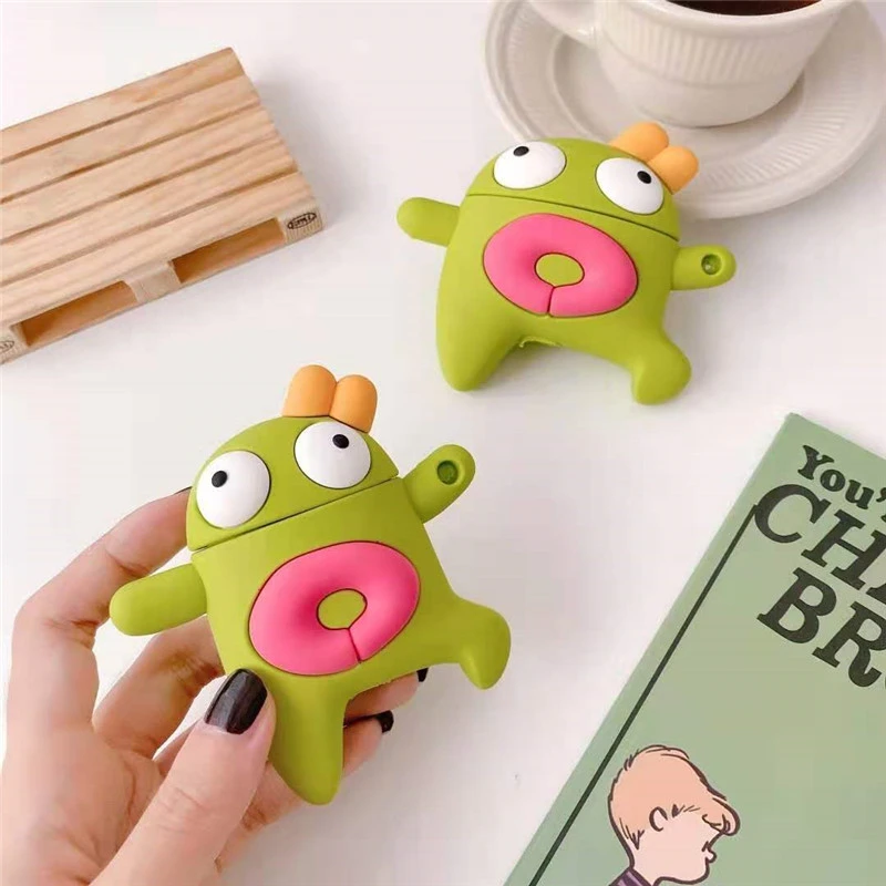 Cute female silicone soft shell earphone cover