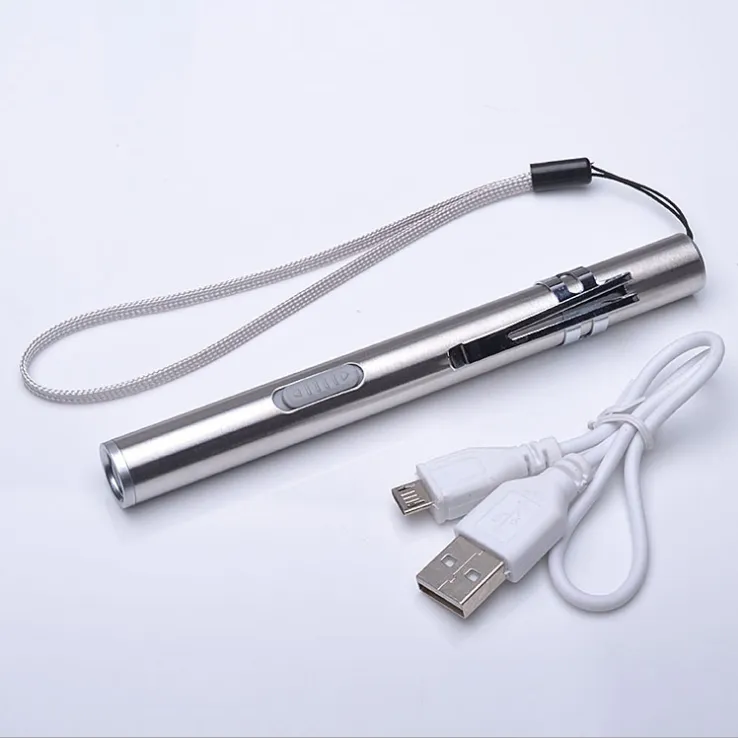 Led mini moon light flashlight USB charging interface portable long-range flashlight