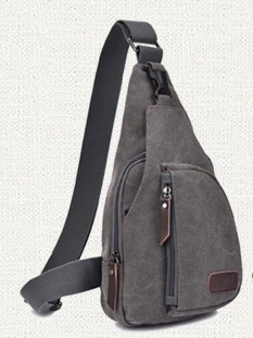 Leisure men's small boobs sports canvas bag men's pack multi-function outdoor slanting shoulder bag