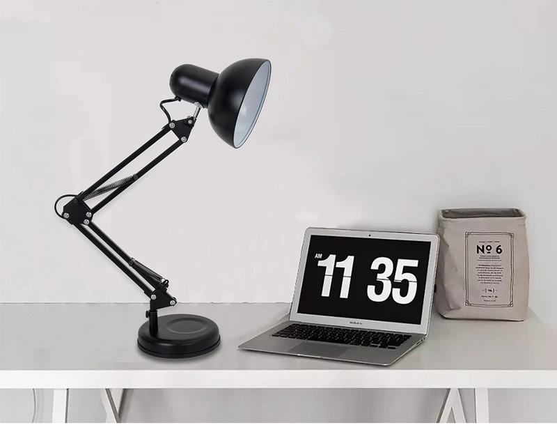 Modern LED Long Swing Arm adjustable classic desk Lamps E27 clip Table Lamp for 