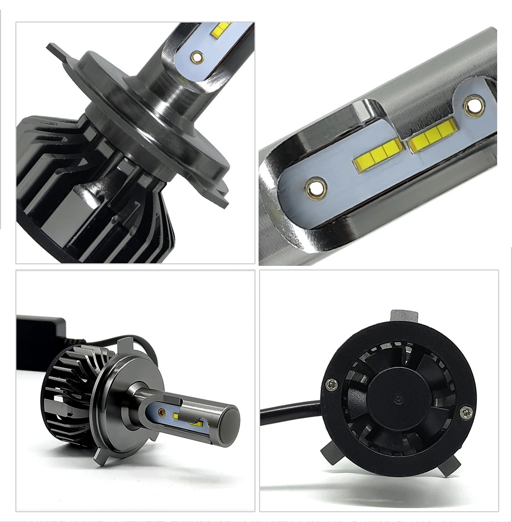 Car Headlight Monochromatic Two-color Three-color High Beam Low Beam Led Headlight High Power Bulb