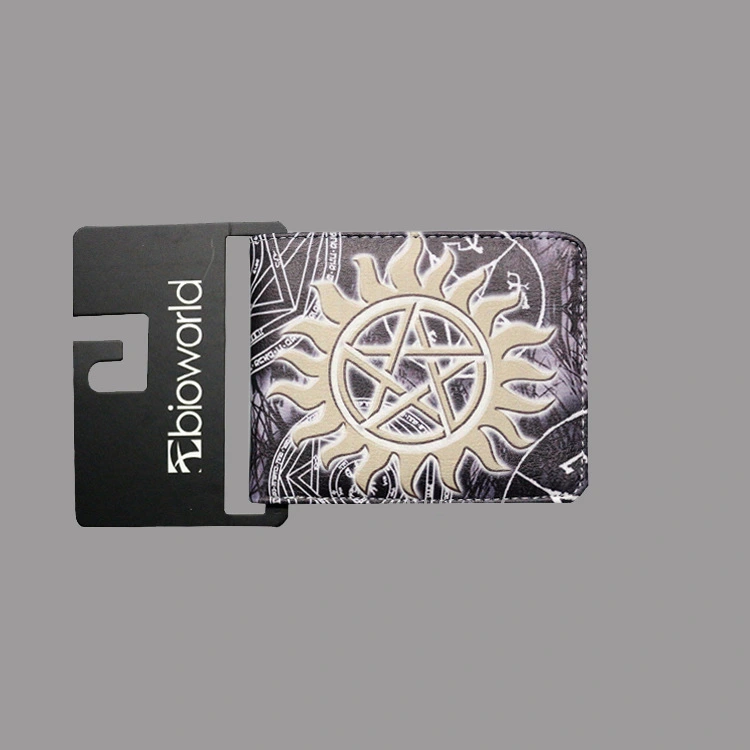 Spot Supernatural wickedness purse five star logo pattern for short money boys and girls' zero Purse