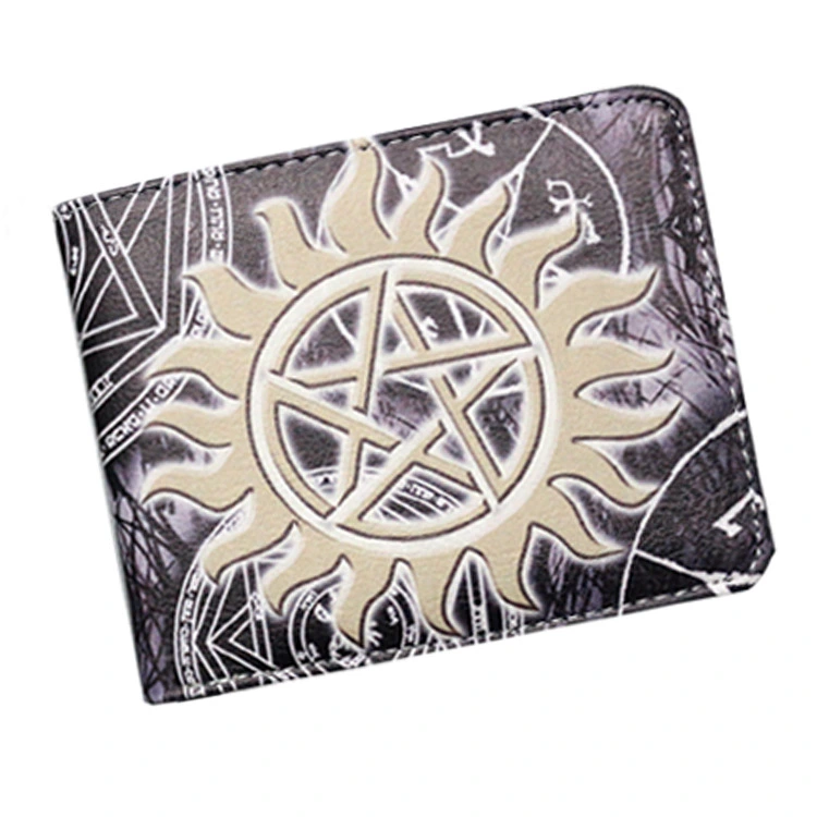 Spot Supernatural wickedness purse five star logo pattern for short money boys and girls' zero Purse