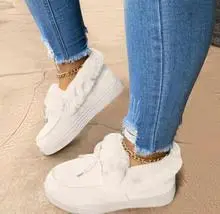 Warm cotton shoes with velvet and thickening