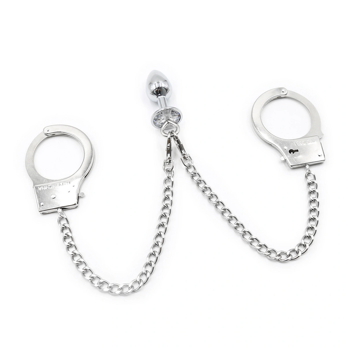 Silver gem metal chain