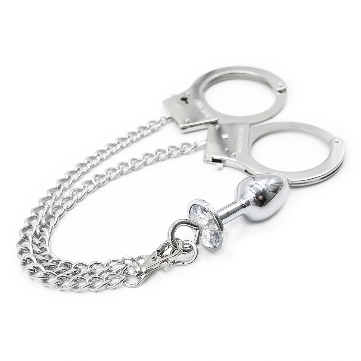 Silver gem metal chain