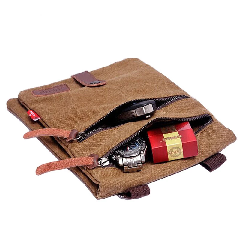 Double-layer special dual-use small crossbody men's bag