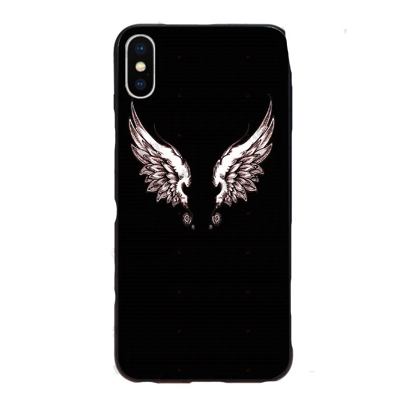 Compatible with Apple , Devil and Angel Wings Phone Case