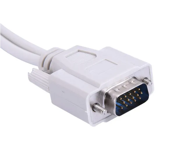 High Quality 1 Male VGA To 2 Female VGA Splitter Cable 2 Way VGA SVGA Monitor Dual Video Graphic LCD Y Splitter Cable