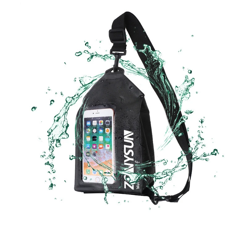 PVC touch screen waterproof messenger bag