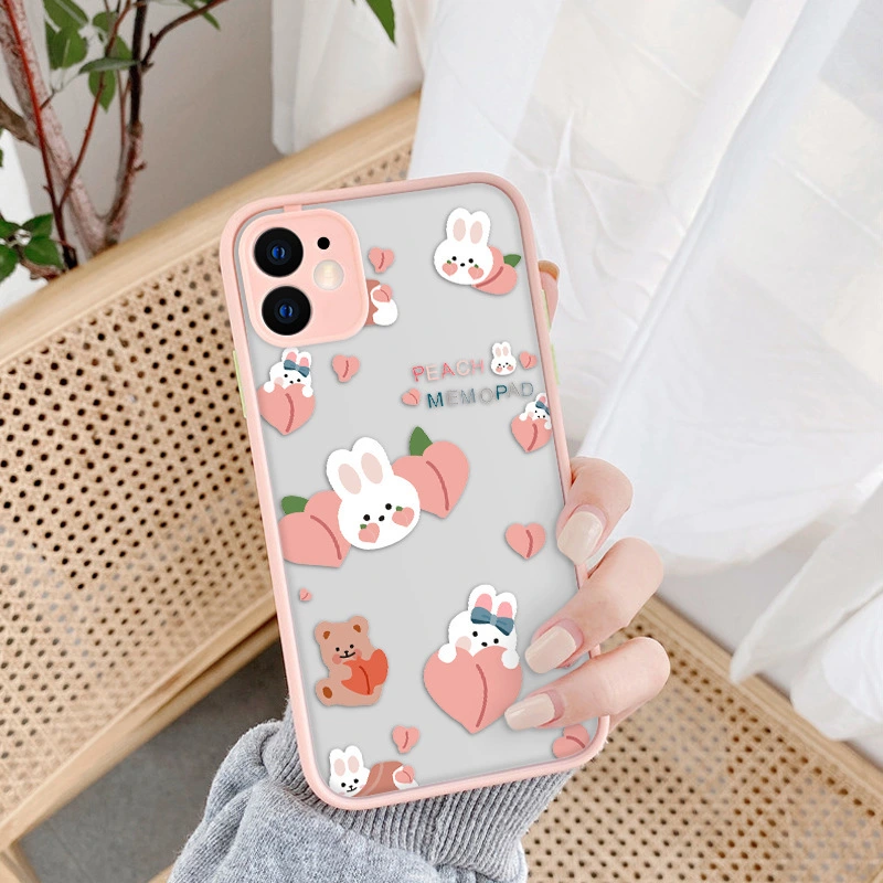 Compatible with Apple , Painted Phone Case TPU Frame Protective Cover